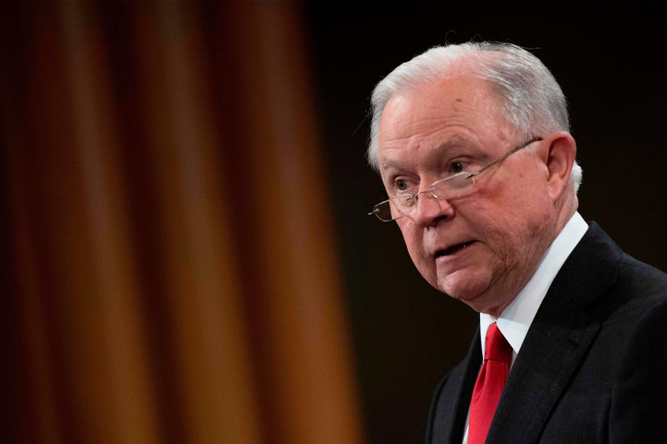Former Attorney General Jeff Sessions in Washington, D.C., in November 2018.