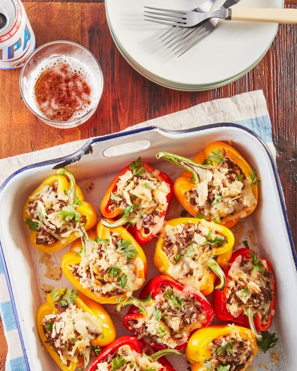 Beef Taco–Style Stuffed Peppers