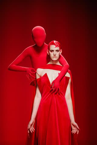 <p>Richard Bord/Getty</p> Robert Wun Haute Couture Spring/Summer 2024 show