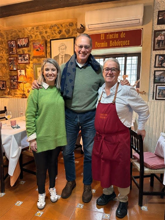 Bertín Osborne, en el restaurante de Medina Sidonia