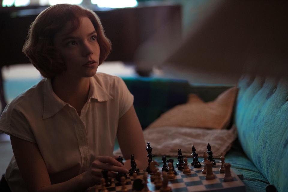 Anya Taylor-Joy as Beth Harmon in "The Queen's Gambit."