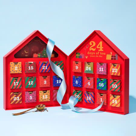 <p><strong>DavidsTea</strong></p><p>davidstea.com</p><p><strong>$55.00</strong></p><p>And in case two covetable calendars filled with tea weren't enough, this year DavidsTea is also introducing a brand new calendar to keep the jitters at bay. Packed with 24 festive, caffeine-free teas like their fan-favorite Alpine Punch, Pumpkin Crème Brulée, and Strawberry Rhubarb Parfait, that are perfect for sipping before slipping into your long winter's nap.</p>