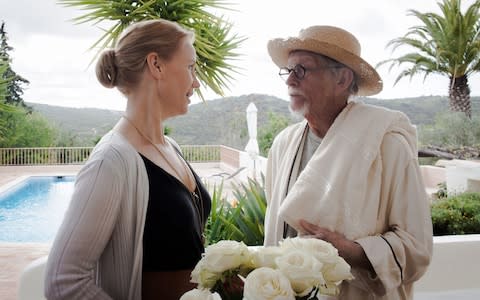 Sofia Helin and John Hurt