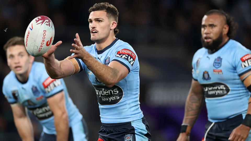 Nathan Cleary has admitted he wasn't up to scratch in State of Origin game one, and vowed to improve next time out in Perth. (Photo by Cameron Spencer/Getty Images)