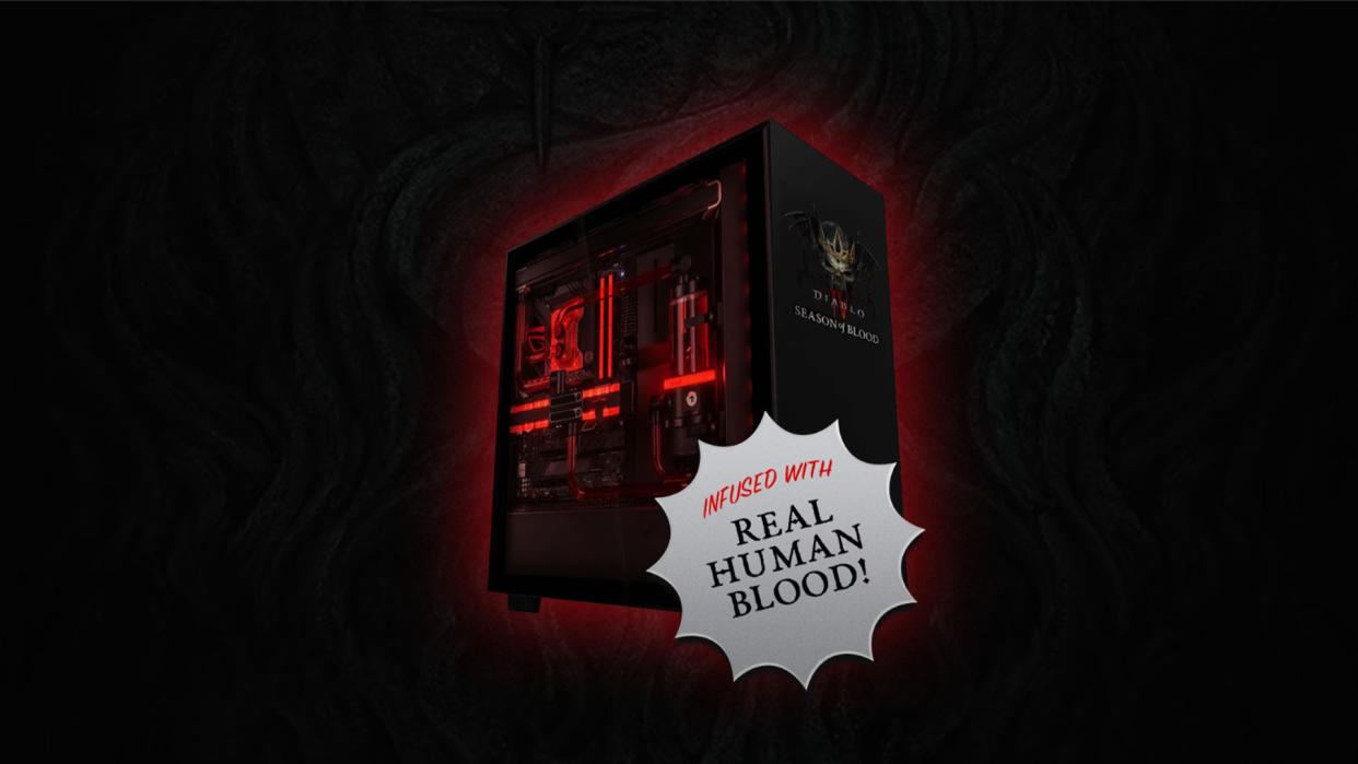  Custom Diable IV PC infused with "human blood". 