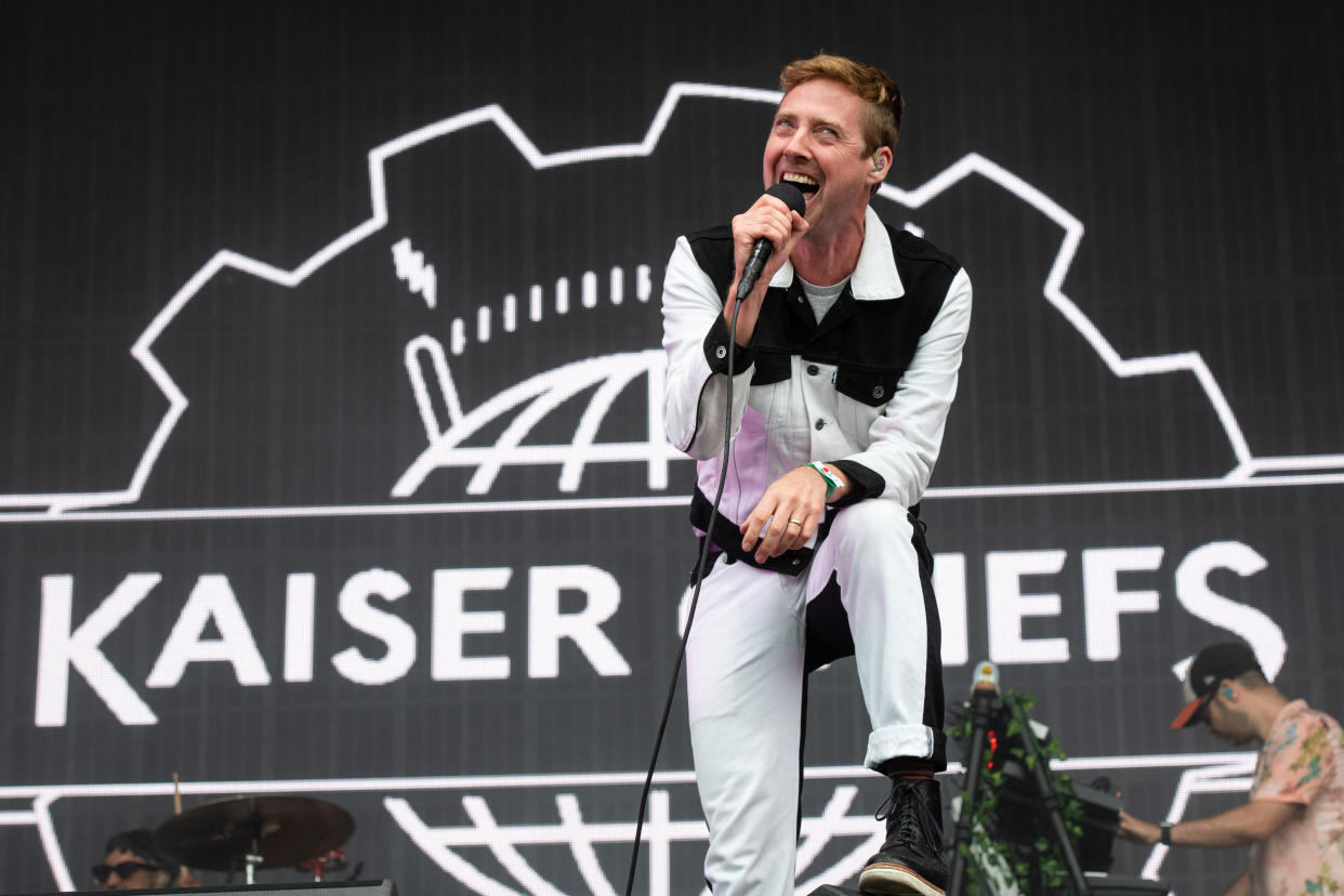 The Kaiser Chiefs performing on the third day of the Latitude festival in Henham Park, Southwold, Suffolk. Picture date: Sunday July 25, 2021. Photo credit should read: Matt Crossick/Empics