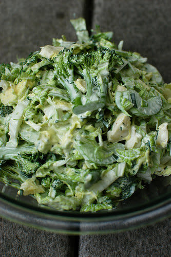 <strong>Get the <a href="http://glutenfreegirl.com/broccoli-winter-slaw/">Broccoli Winter Slaw recipe from Gluten-Free Girl and the Chef</a></strong>