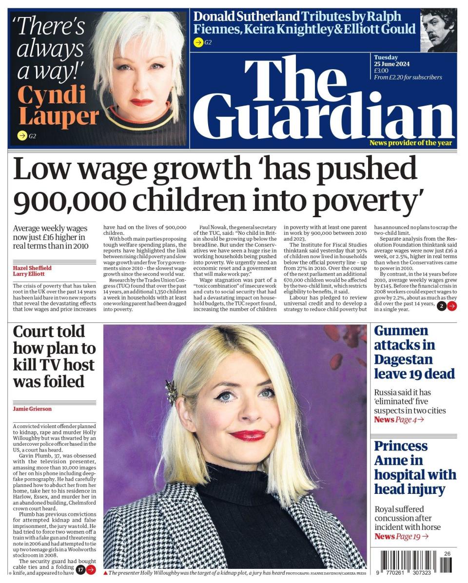 The Guardian: Low wage growth ‘has pushed Low wage growth ‘has pushed