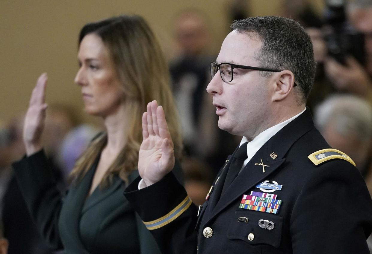 Jennifer Williams and Lt Col Alexander Vindman both had concerns about president's call: Getty