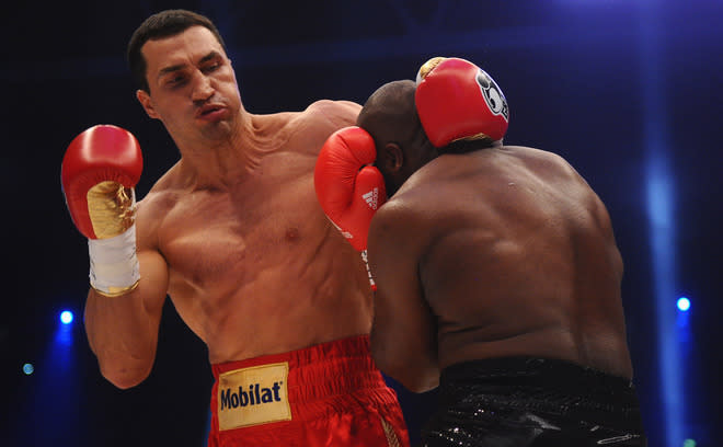   Wladimir Klitschko Of Ukraine Punshes Bongarts/Getty Images