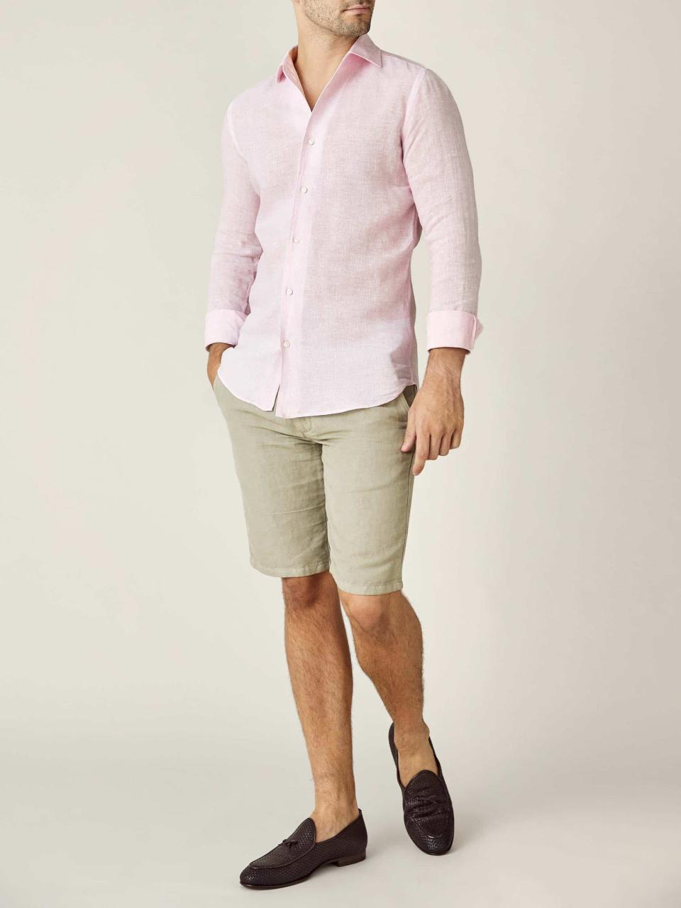 <p><a href="https://lucafaloni.com/en-us/products/striped-light-pink-portofino-linen-shirt" rel="nofollow noopener" target="_blank" data-ylk="slk:Shop Now;elm:context_link;itc:0;sec:content-canvas" class="link ">Shop Now</a></p><p>Portofino Linen Shirt</p><p>lucafaloni.com</p><p>$195.00</p>