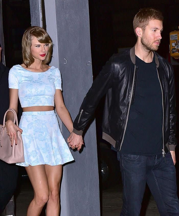 Taylor Swift and Calvin Harris. Photo: Getty Images.