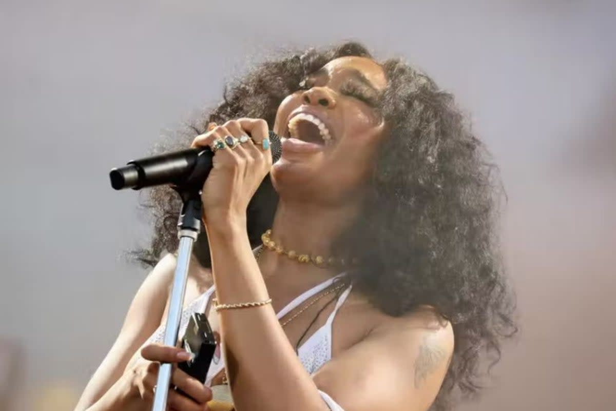 SZA, whose real name is Solána Imani Rowe, will be supported by British singer Raye for all dates in Europe except Cologne (Getty)