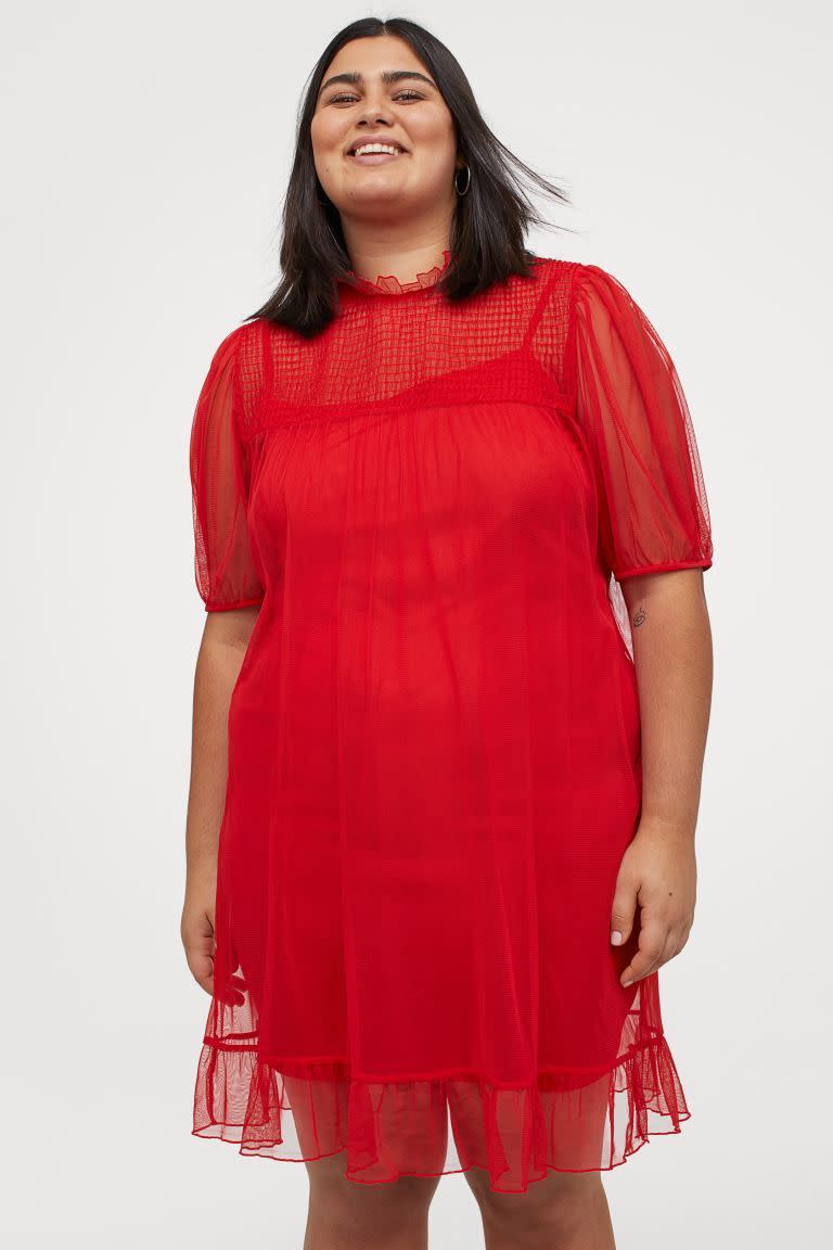 Plus Size Mesh Dress