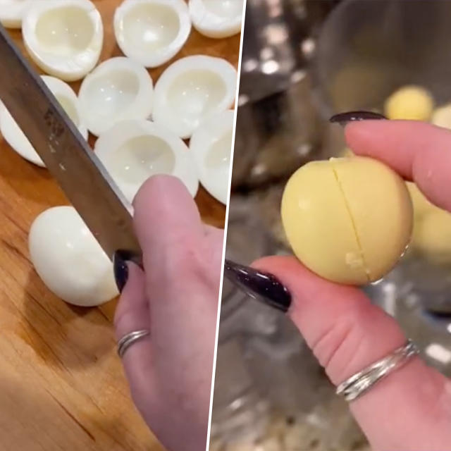 This Clever Hack Makes Chopping Hard-Boiled Eggs Quick & Easy