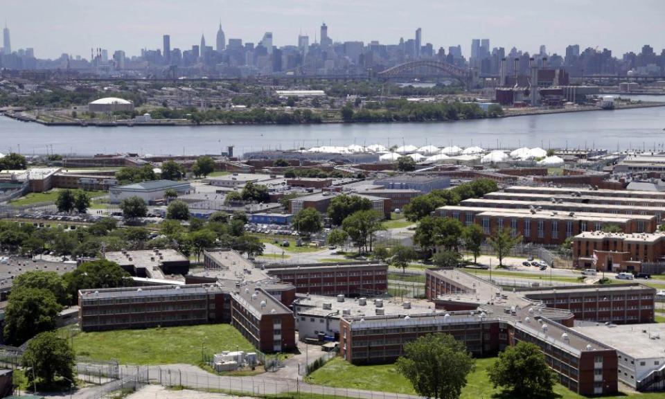 The Rikers Island jail complex in New York.