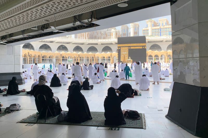 Grand Mosque after Saudi authorities ease COVID-19 restrictions in the holy city of Mecca
