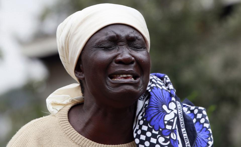 Mary Italo mourns the death of her son Thomas Italo who was killed during the attack at the Westgate Shopping Centre in Nairobi