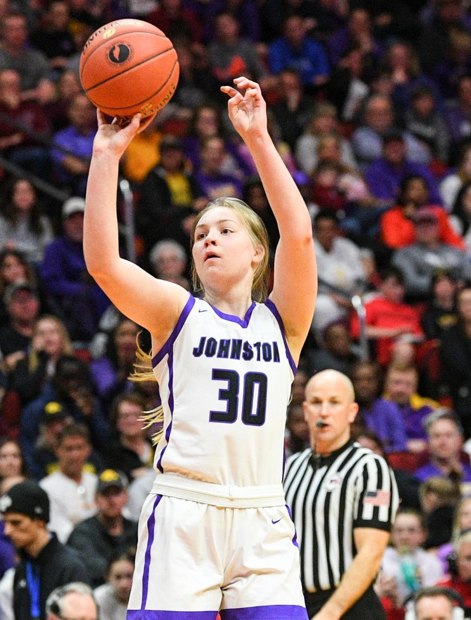 Aili Tanke was a big part of Johnston's 26-0 state title run, and she should take on an even larger role with Jada Gyamfi gone.