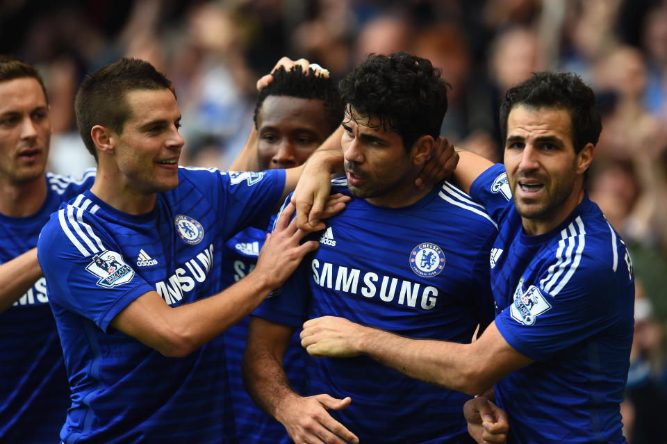 Cesc Fabregas ran the show and set up a goal for Diego Costa in his first game against Arsenal in October 2014.