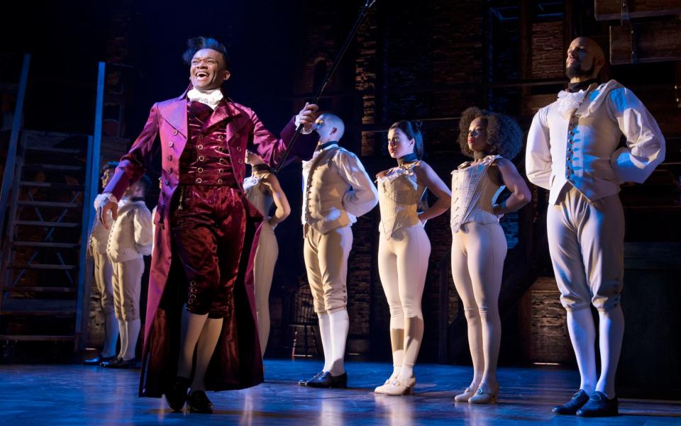  Jason Pennycooke as Thomas Jefferson in the West End production of Hamilton