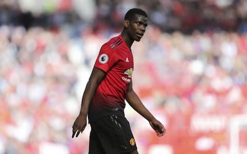 Paul Pogba of Manchester United during the Premier League match between Manchester United and Cardiff City at Old Trafford - Credit: James Baylis/Getty&nbsp;