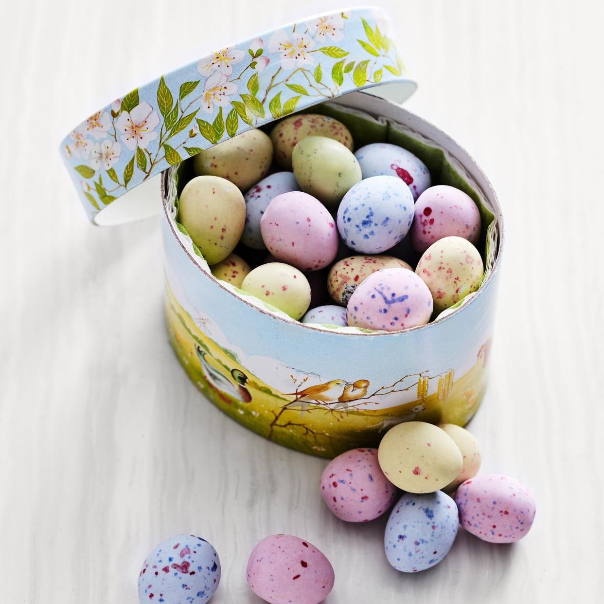 <p><a href="https://go.redirectingat.com?id=74968X1596630&url=https%3A%2F%2Fwww.williams-sonoma.com%2Fproducts%2Fchocolate-truffle-filled-eggs-in-box%2F%3Fpkey%3Ds%257Eeaster%2Bcandy%257E128%26sbkey%3Ddefault&sref=https%3A%2F%2Fwww.thepioneerwoman.com%2Ffood-cooking%2Fg35431566%2Fbest-easter-candy%2F" rel="nofollow noopener" target="_blank" data-ylk="slk:Shop Now;elm:context_link;itc:0;sec:content-canvas" class="link rapid-noclick-resp">Shop Now</a></p><p>German Chocolate Egg Truffles</p><p>$19.95</p>
