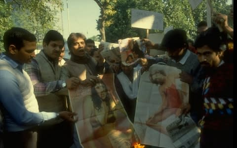 Demonstrators protesting pornographic movies as insulting to women & promoting sex crimes - Credit: Robert Nickelsberg/The LIFE Images Collection