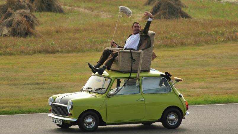 1959年一路生產製造到2000年的英國萬人迷Mini，就是卡通影集裡Mr.Bean豆豆先生那台座駕。(圖片來源/ 豆豆先生影集)