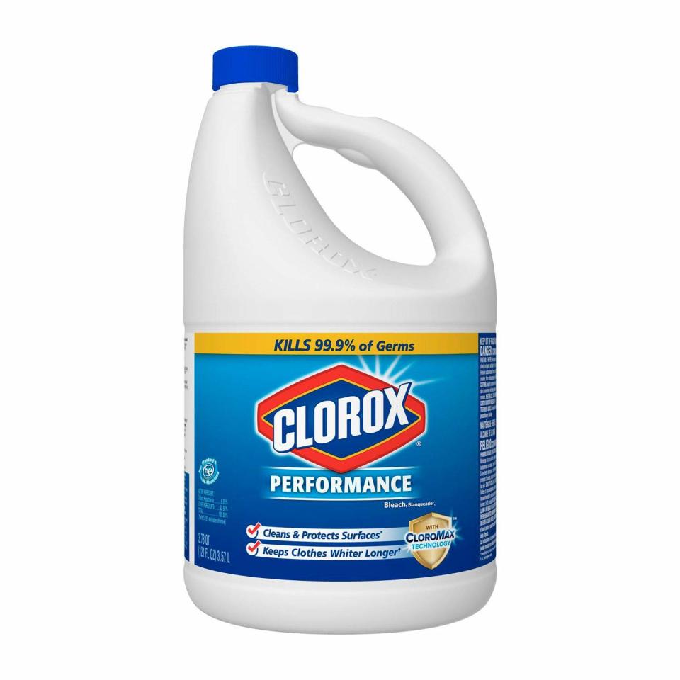 Clorox HE performance bleach, how to clean your face mask