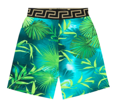 Versace Kids printed cotton shorts, S$216 (was S$309), 30% off. PHOTO: Mytheresa