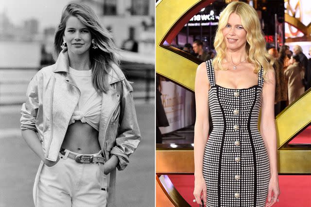 Kyle Ericksen/WWD/Penske Media/Getty; Anthony Harvey/Shutterstock Claudia Schiffer then and now