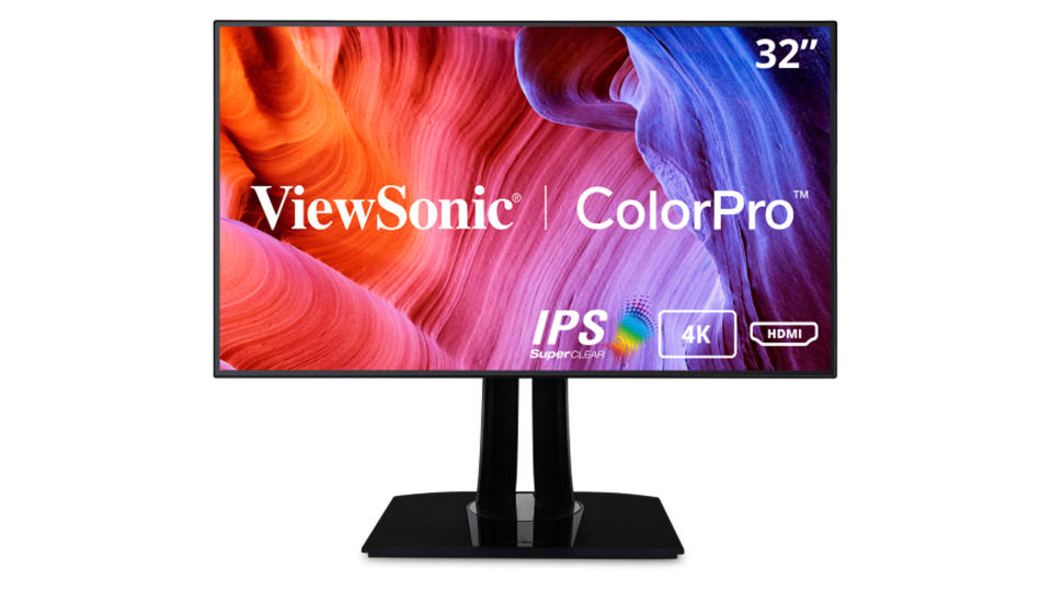 Product shot of ViewSonic VP3268a-4K, one of the best monitors for Mac mini
