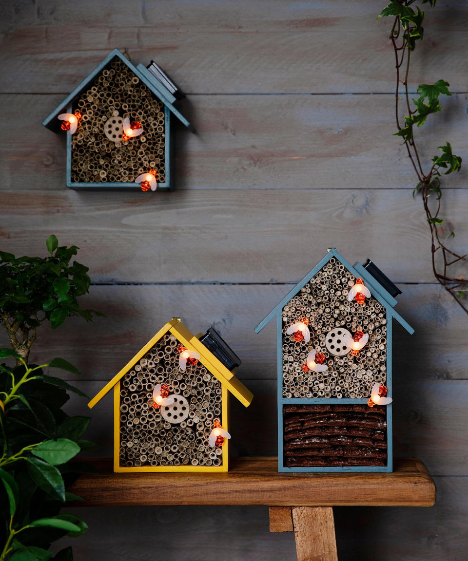 11. Create a glow with solar lights