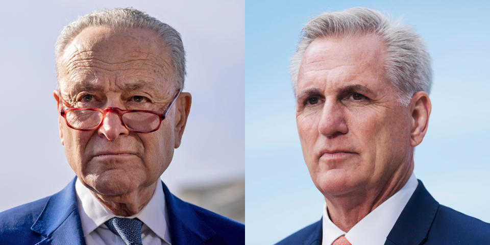 Chuck Schumer and Kevin McCarthy. (Getty Images)