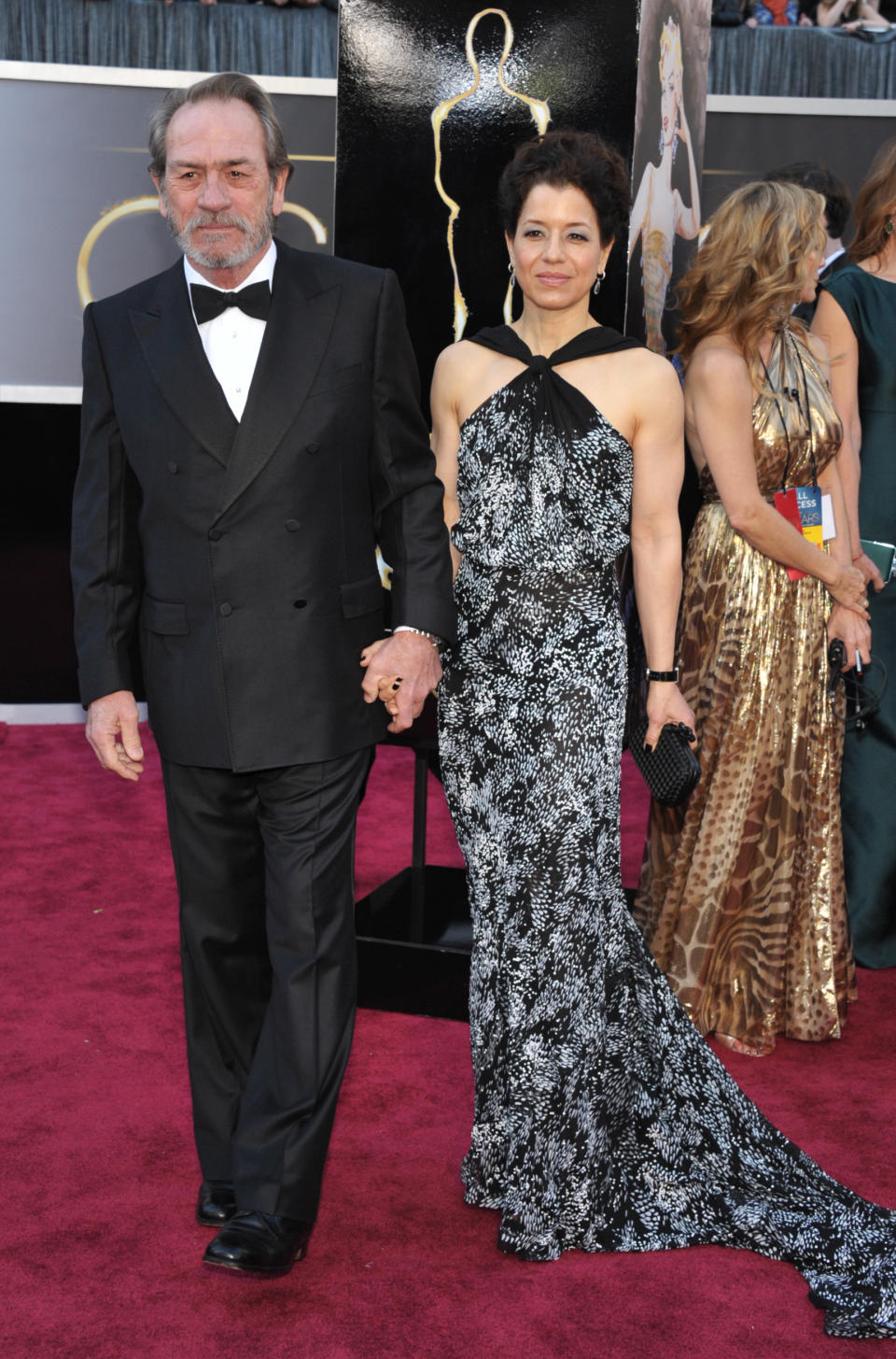 Actor Tommy Lee Jones and Dawn Jones arrive at the Oscars at the Dolby Theatre on Sunday Feb. 24, 2013, in Los Angeles. (Photo by John Shearer/Invision/AP)