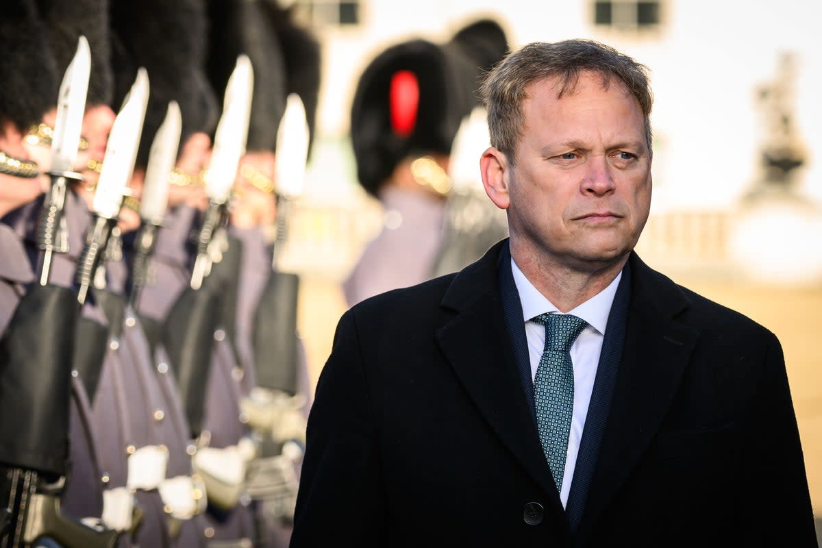 Defence Secretary Grant Shapps will warn Britain’s enemies are ‘busily rebuilding their barriers’ (PA Wire)