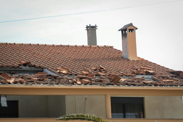 Leslie smashed into homes in the beach resort town of Figueira da Foz, near Coimbra