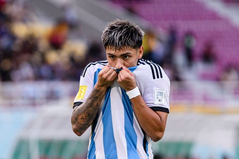 Agustín Ruberto persigue el récord de convertir la mayor cantidad de goles en una edición de la Copa del Mundo Sub 17