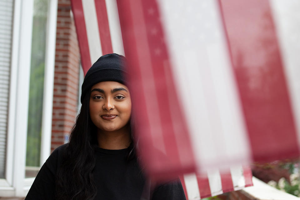 Sunnyside teen Tuli Hannan voted for the first time in the 2020 presidential election, (Ben Fractenberg / THE CITY)