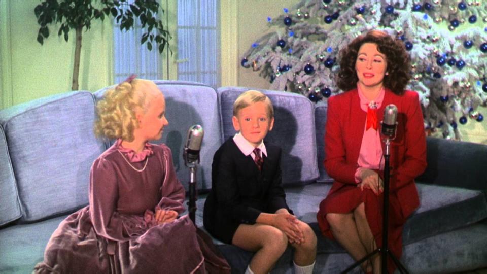 Christmastime at Joan Crawford's home, as seen in Mommie Dearest.