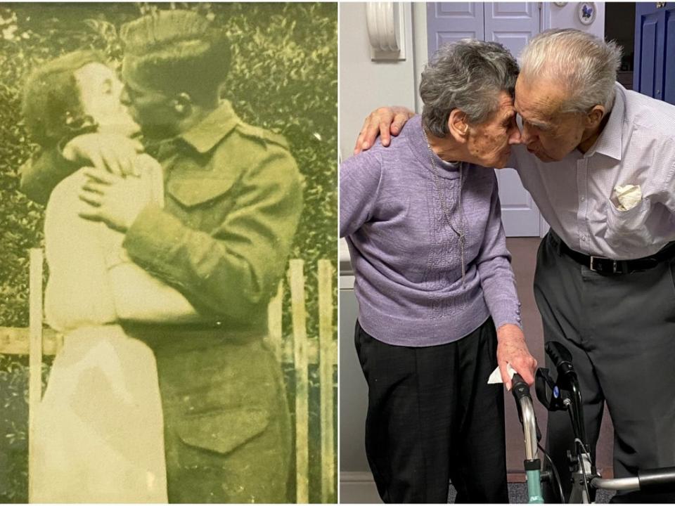 Ron and Joyce Bond, from Milton Keynes, Bucks, could be Britain's longest-married couple after they celebrated their 81st wedding anniversary last week (ExtraCare / SWNS)