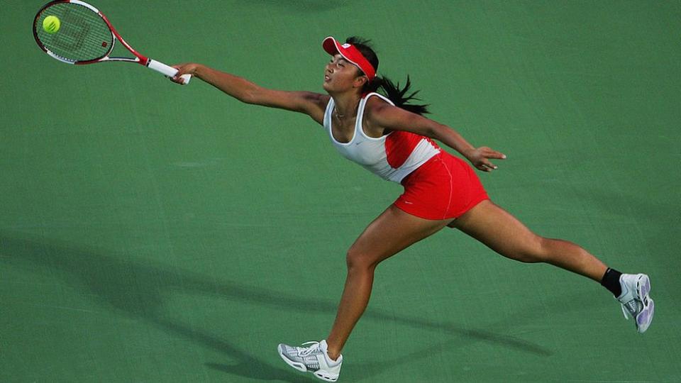 Peng Shuai en el Abierto de Australia, 2005