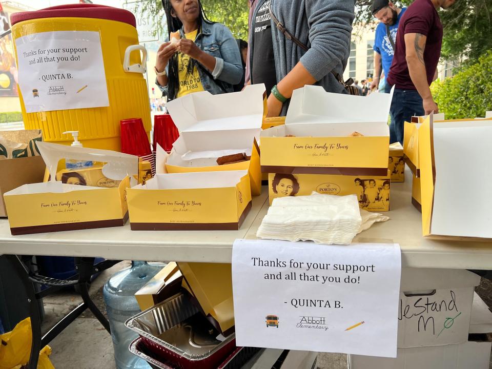 Deadline’s Rosy Cordero confirmed the deliciousness of the pastelitos supplied by <em>Abbott Elementary </em>principal Quinta Brunson.