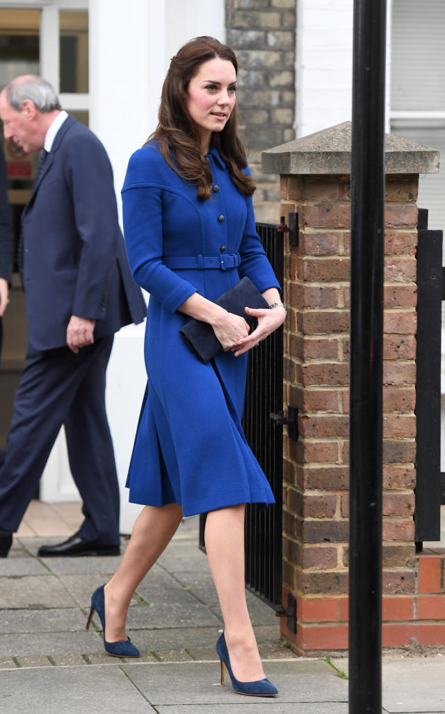 Duchess wears Ralph Lauren houndstooth dress for Anna Freud centre visit