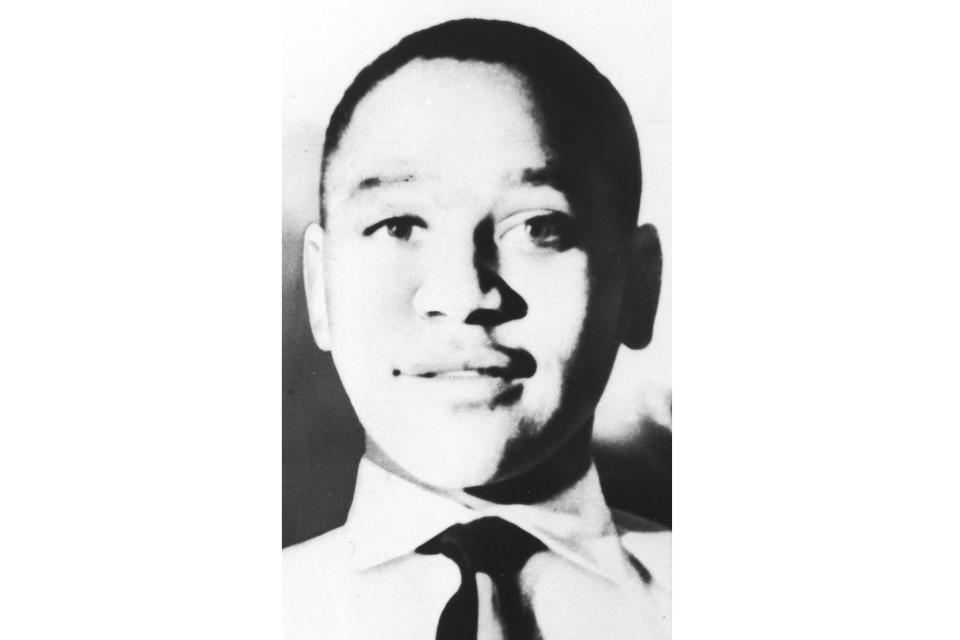 FILE- In this undated photo 14-year-old Emmett L.Till from Chicago, is shown. President Joe Biden is expected to sign a proclamation on Tuesday, July 25, 2023, that establishes a national monument honoring Emmett Till, whose abduction, torture and killing in Mississippi in 1955 helped propel the civil rights movement.