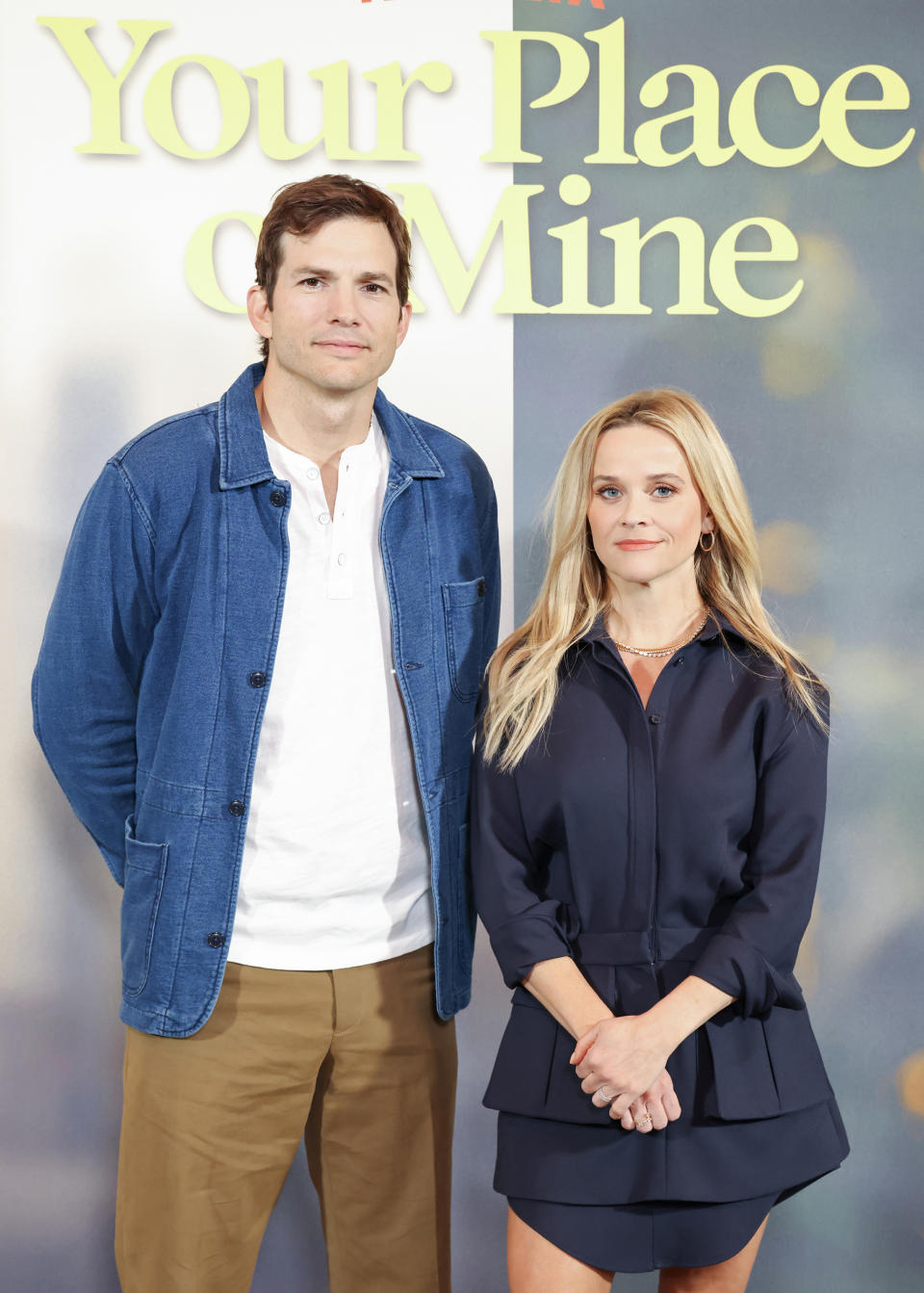 Ashton Kutcher and Reese Witherspoon at the photocall for Netflix's 