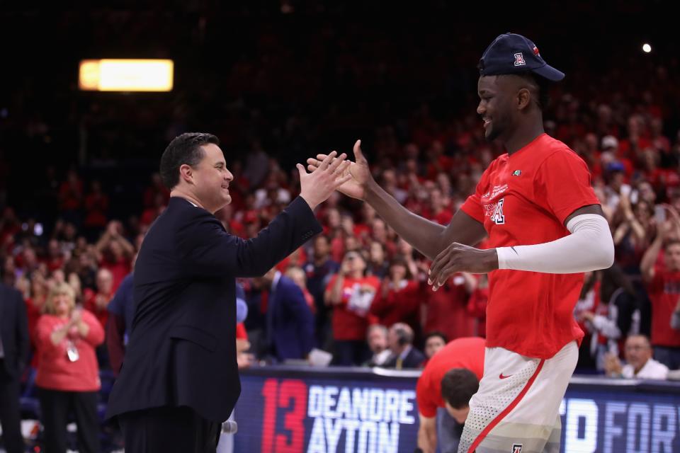 Deandre Ayton found a place to get his basketball career back on track with Sean Miller at Arizona. (Getty)