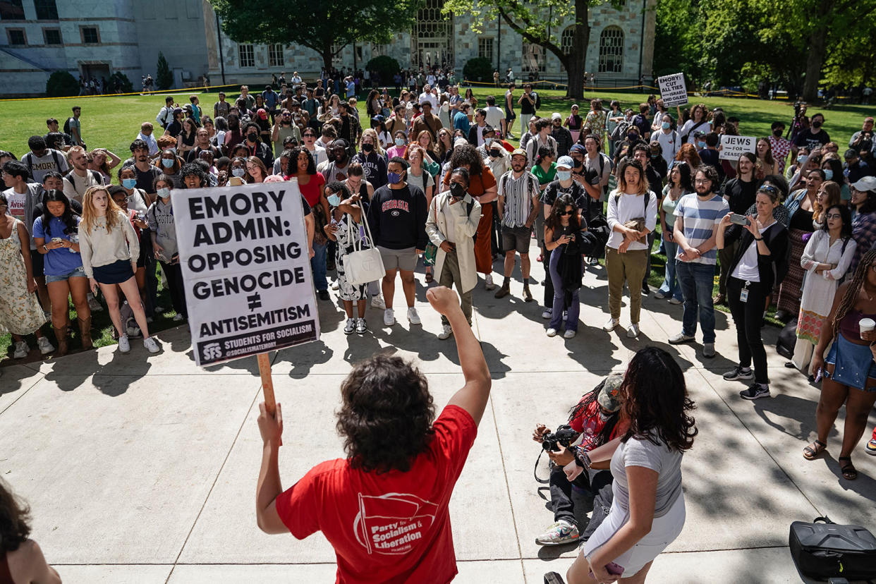 Pro-Palestinian Protest Emory University ELIJAH NOUVELAGE/AFP via Getty Images