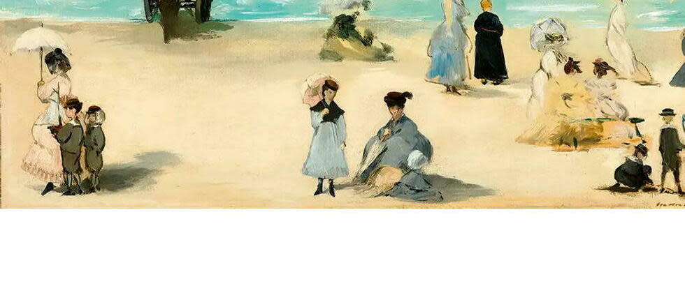Sur la plage Boulogne-sur-Mer (1868), d'Édouard Manet. Katherine Wetzel/Virginia Museum / © Katherine Wetzel/Virginia Museum of Fine Arts  - Credit:Virginia Museum of Fine Arts (VM / Katherine Wetzel/Virginia Museum